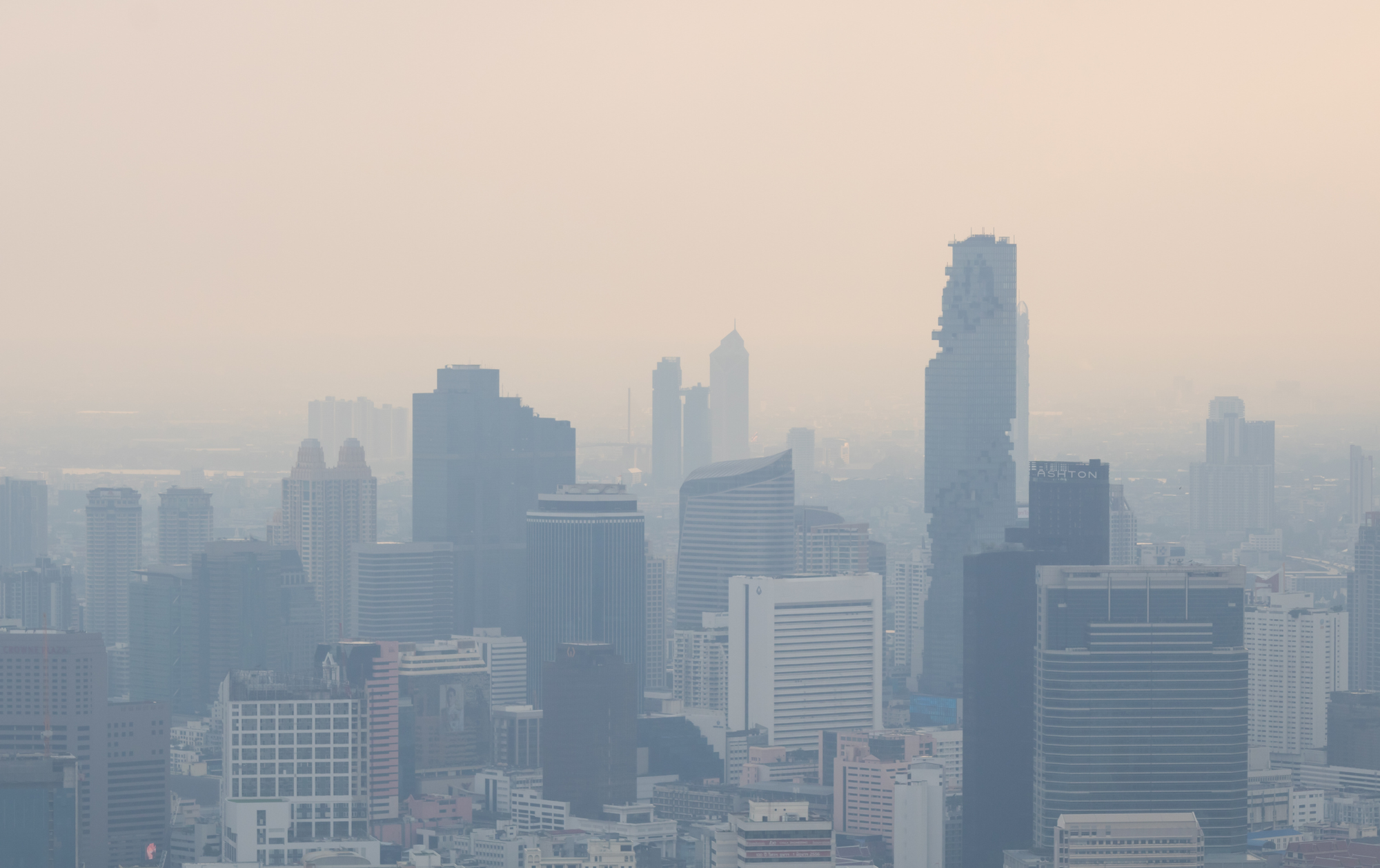 urban city air pollution photo
