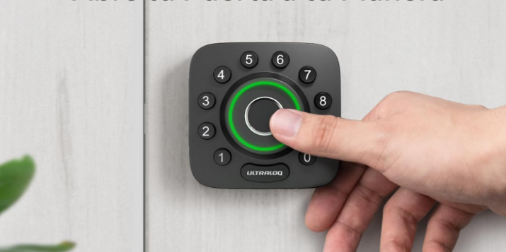 smart door lock with keypad and biometric lock