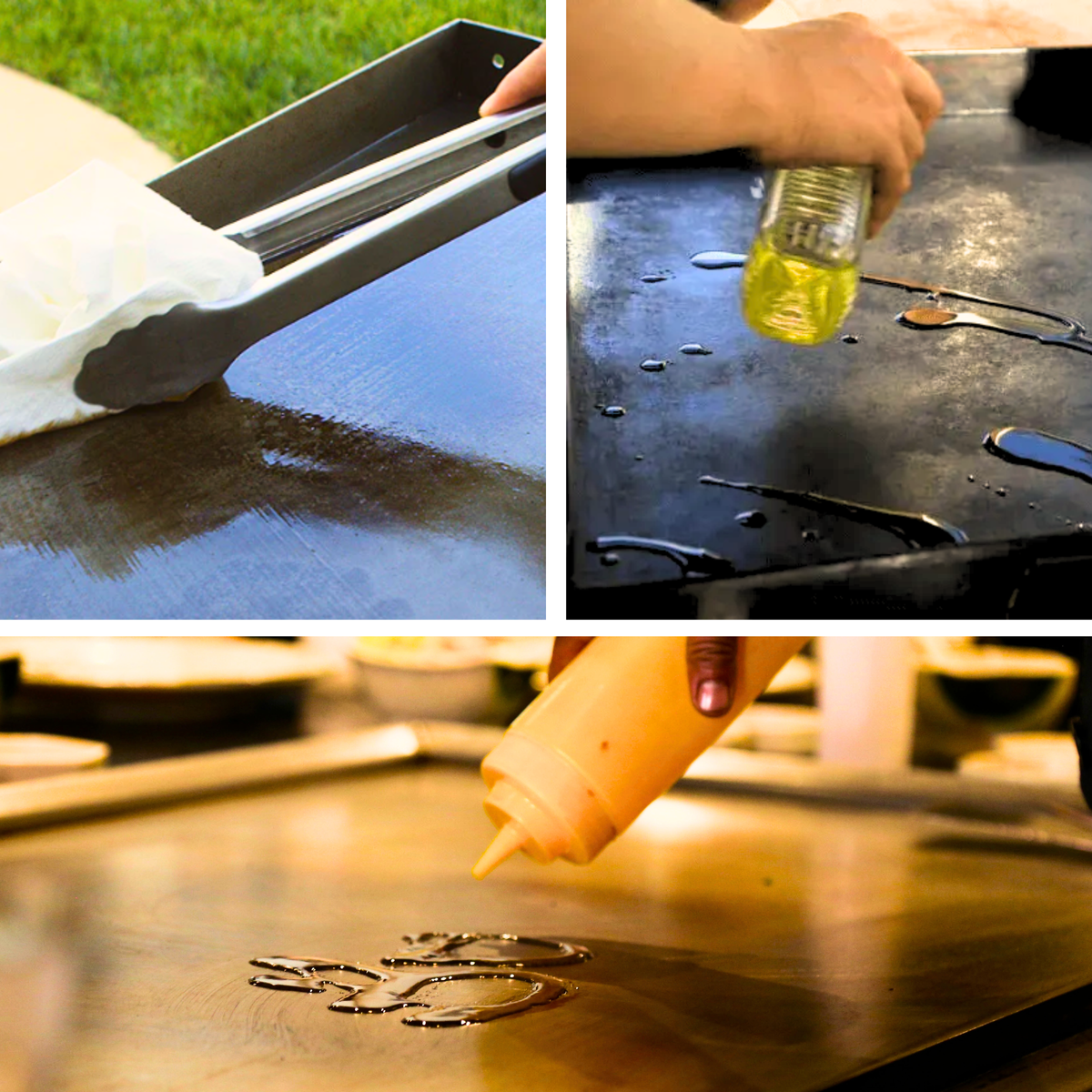 Cleaning and Oiling A Flat Top Grill Surface